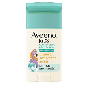 AVEENO Protetor solar mineral de óxido de zinco em bastão FPS 50 42g