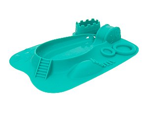 Prato Divertido em Silicone Elefante - Marcus & Marcus