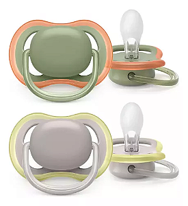 Chupeta Ultra Air Dupla 6-18m Philips Avent verde/cinza