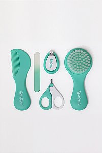 KIT DE CUIDADOS PARA O BEBÊ COM 5 PEÇAS VERDE PETIT PIÁ