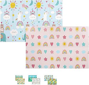 Tapete De Atividades Dupla Face Dobravel 120 X 180 Cm Buba
