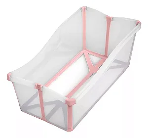 Buba Banheira Dobrável Compacta Rosa