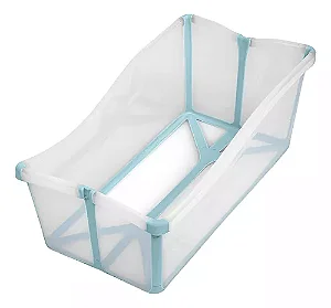 Buba Banheira Dobrável Compacta Azul