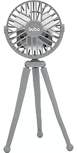 Ventilador Portátil 3 Velocidades Com Tripé Articulável Buba