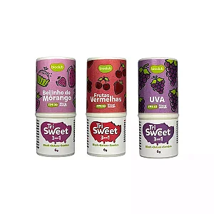 Tri Sweet Bioclub® - Blush - Batom - Sombra - Stick 3 em 1 com FPS 30