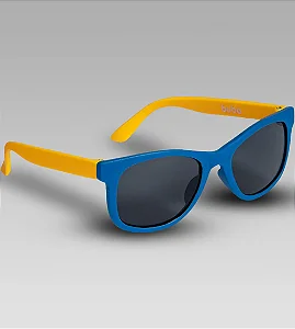 Óculos de Sol Bebê azul/amarelo Proteção 100% UVA/UVB (3 a 5 anos) - Buba