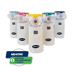 Medicate Inalador Portátil Mesh Colors Verde Com Bateria Recarregável COM FONTE E CABO USB