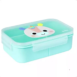 Pote LunchBox hermético com divisórias Buba Zoo Unicórnio