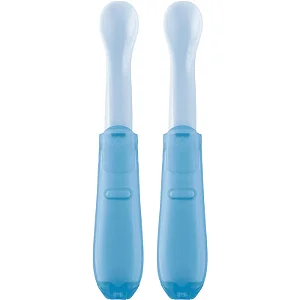 Kit  2 Colheres  Dobraveis  Azul