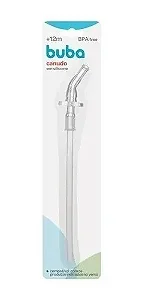 Kit 2 Unidades Refil Canudo Em Silicone Buba 100% Silicone
