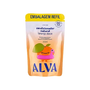 Refil Condicionador Infantil Laranja Doce e Baunilha 250ml Alva