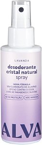 Alva Desodorante Spray Cristal Natural Lavanda Vegano 120ml