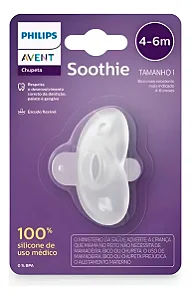 Chupeta neutra 4-6m Philips Avent Soothie