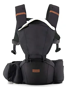 Canguru Passeio Bebe Premium 5 Posições Ergonomico Infanti Cor Preto