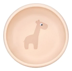 Pratinho Fundo Bebê Bowl Em Silicone Com Ventosa Buba - Bege