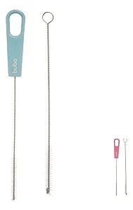 Escova Para Limpar Canudo Buba C/ 2 Escovinhas Azul