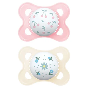 Chupeta Mam Original 0-6 Meses Dupla Rosa