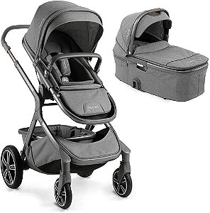 Combo Carrinho e Moisés Demi Grow Cinza - Nuna