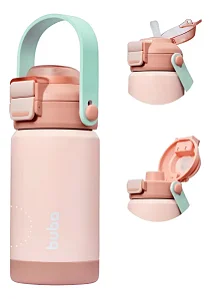 Garrafa Térmica Inox 360ml Buba Rosa