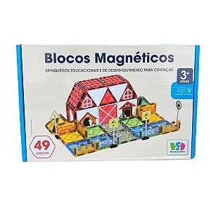 Blocos Magnéticos Fazenda 49 Peças