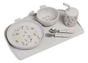 Kit Alimentação Silicone Boho Chic Tiny Love