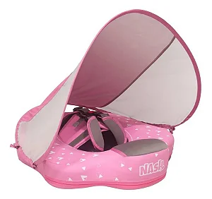 Bóia Flutuador Piscina Bebê Nash Proteção UV/ Rosa
