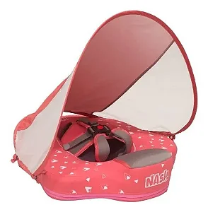 Bóia Flutuador Piscina Bebê Nash Proteção UV/ Coral