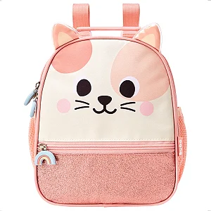 Lancheira Bolsa Térmica Gatinho Buba Zoo Infantil Glitter