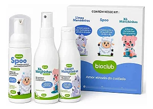 Kit Primeiros Cuidados Bebê Mamadeiras Roupinhas Bioclub