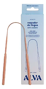 Raspador De Lingua Alva Higiene Pessoal 100% Cobre