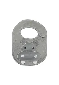 Babador laço bebê power sec animado - Cinza