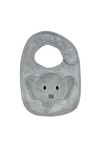 Babador laço bebê power sec animado - Cinza