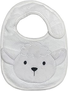 Babador laço bebê power sec animado - Branco