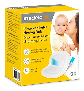 Absorventes Seios Descartável Ultra Respiráveis 30 Un Medela