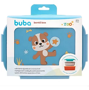 Lancheira Bento Box Aço Inox Buba Zoo Cachorro - Buba