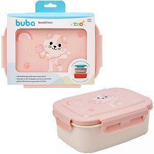 Lancheira Bento Box Aço Inox Buba Zoo Gato - Buba