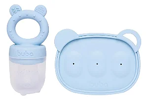 Kit Porta-frutinhas E Forminha De Leite E Sorvete Azul Buba