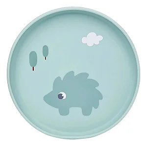Pratinho Em Silicone Bebê Com Ventosa Buba Cloudy Porco Espinho
