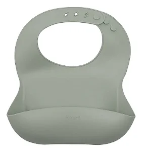 Babador de Silicone Pega Migalhas Verde Piccolo - Infanti