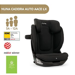 Cadeira de Carro Booster Aace LX Nuna - (Pre Venda) Preto Caviar