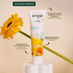 Creme Para Prevenir Assaduras Baby Calêndula Weleda 120ml