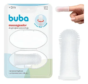 Massageador De Gengiva 360o Estojo Buba Bebê Cerdas Macias