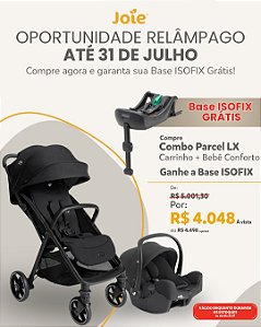 Combo Parcel Lx Joie Bebê Conforto E Base Isofix Compacto - Preto