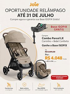 Combo Parcel Lx Joie Bebê Conforto E Base Isofix Compacto - Areia