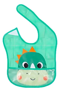 Babador Bebê Impermeável Para Alimentação Buba Zoo Dino - Buba