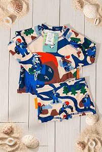 Conjunto de banho com proteção UV Gorila Escoteiro - Panda Pool