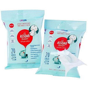 Assoar Baby - Lenços Umedecidos com Solução Salina - LikLuc