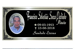 Placa em Latão com foto