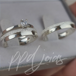 Kit compromisso Mafra (4mm) - Prata 950