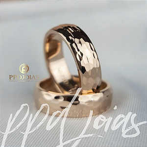 Alianças Lunar Rose (6mm) Ouro 18k